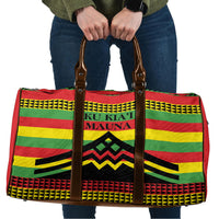 Hawaii Ku Kia'i Mauna Travel Bag Hawaiian Kanaka Maoli Motif LT9 Green - Polynesian Pride
