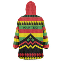 Hawaii Ku Kia'i Mauna Personalized Wearable Blanket Hoodie Hawaiian Kanaka Maoli Motif LT9 - Polynesian Pride