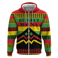 Hawaii Ku Kia'i Mauna Personalized Zip Hoodie Hawaiian Kanaka Maoli Motif LT9 Zip Hoodie Green - Polynesian Pride