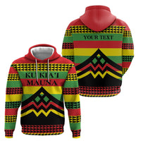 Hawaii Ku Kia'i Mauna Personalized Zip Hoodie Hawaiian Kanaka Maoli Motif LT9 - Polynesian Pride