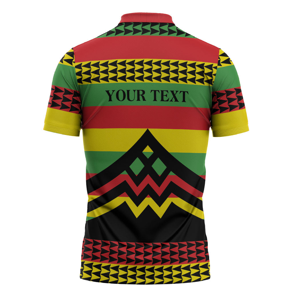 Hawaii Ku Kia'i Mauna Personalized Zipper Polo Shirt Hawaiian Kanaka Maoli Motif LT9 - Polynesian Pride