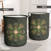 Hawaii Ohia Lehua Squares Laundry Basket Hawaiian Quilt Inspired Floral Pattern
