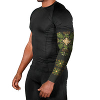 Hawaii Ohia Lehua Squares Arm Sleeves Hawaiian Quilt Inspired Floral Pattern LT9 - Polynesian Pride