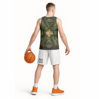 Hawaii Ohia Lehua Squares Basketball Jersey Hawaiian Quilt Inspired Floral Pattern LT9 - Polynesian Pride