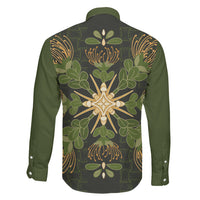 Hawaii Ohia Lehua Squares Family Matching Long Sleeve Bodycon Dress and Hawaiian Shirt Hawaiian Quilt Inspired Floral Pattern LT9 - Polynesian Pride