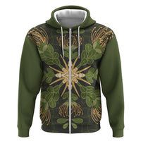 Hawaii Ohia Lehua Squares Hoodie Hawaiian Quilt Inspired Floral Pattern