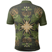 Hawaii Ohia Lehua Squares Polo Shirt Hawaiian Quilt Inspired Floral Pattern LT9 - Polynesian Pride