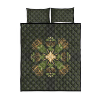 Hawaii Ohia Lehua Squares Quilt Bed Set Hawaiian Quilt Inspired Floral Pattern