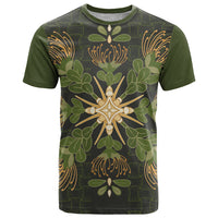 Hawaii Ohia Lehua Squares T Shirt Hawaiian Quilt Inspired Floral Pattern