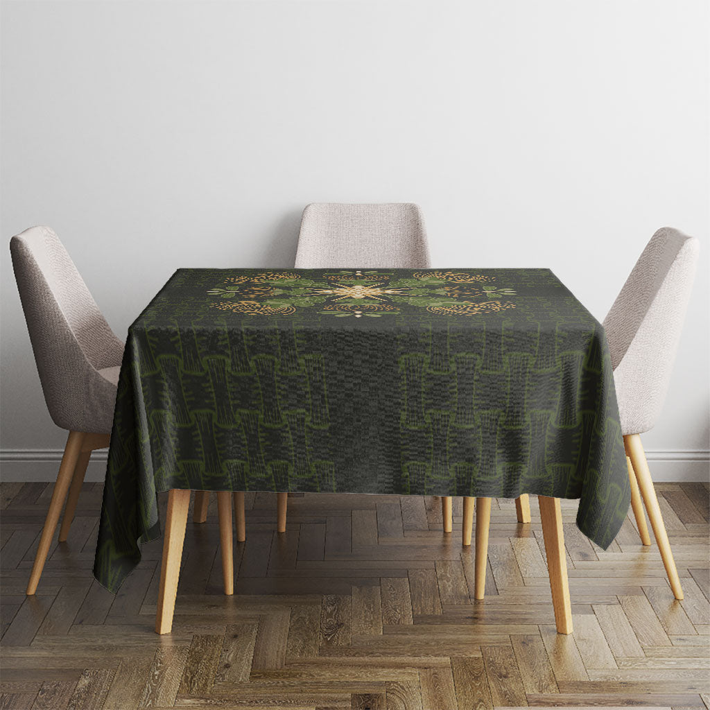 Hawaii Ohia Lehua Squares Tablecloth Hawaiian Quilt Inspired Floral Pattern