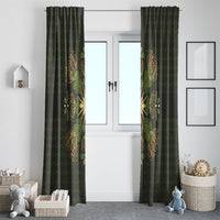 Hawaii Ohia Lehua Squares Window Curtain Hawaiian Quilt Inspired Floral Pattern