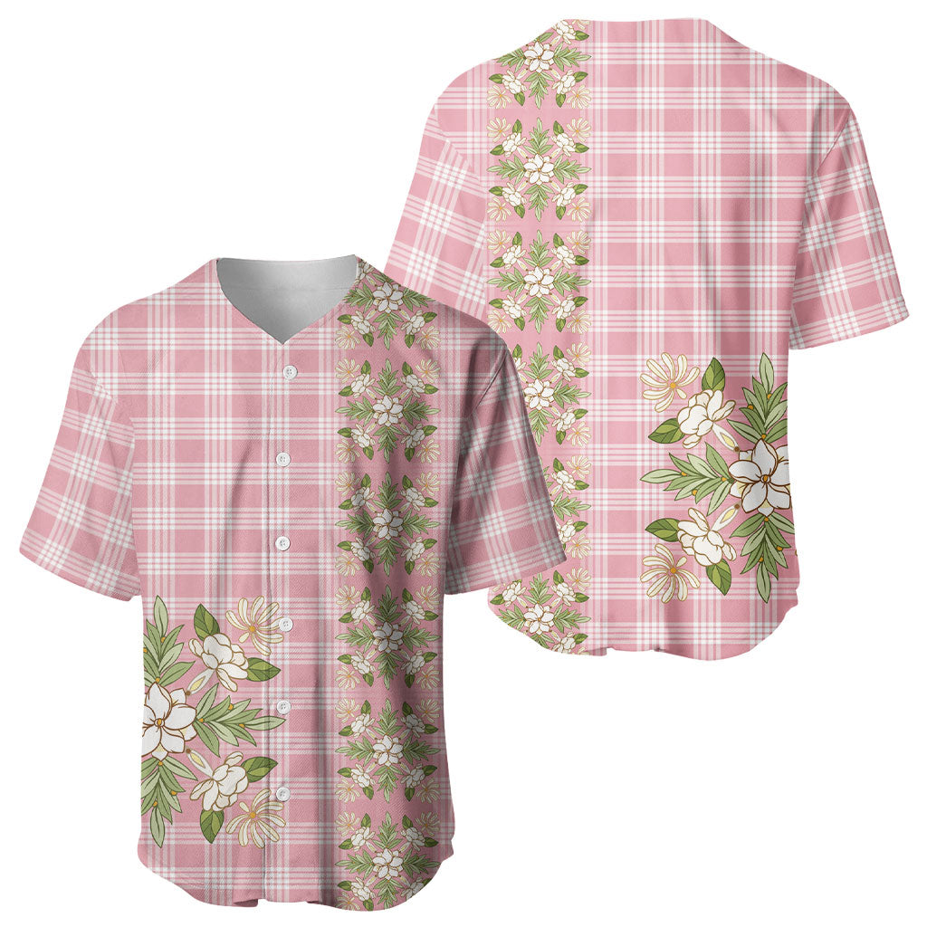 Akala Hamele Hawai'i Palaka Squares Maile Leaf Baseball Jersey Flowers Hawaiian Quilt Patterns LT9 - Polynesian Pride