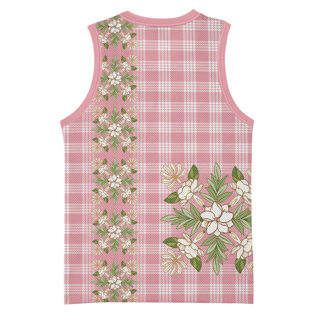 Akala Hamele Hawai'i Palaka Squares Maile Leaf Basketball Jersey Flowers Hawaiian Quilt Patterns LT9 - Polynesian Pride