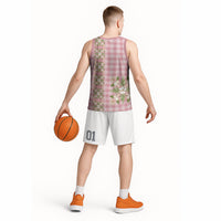 Akala Hamele Hawai'i Palaka Squares Maile Leaf Basketball Jersey Flowers Hawaiian Quilt Patterns LT9 - Polynesian Pride