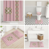 Akala Hamele Hawai'i Palaka Squares Maile Leaf Bathroom Set Flowers Hawaiian Quilt Patterns LT9 - Polynesian Pride