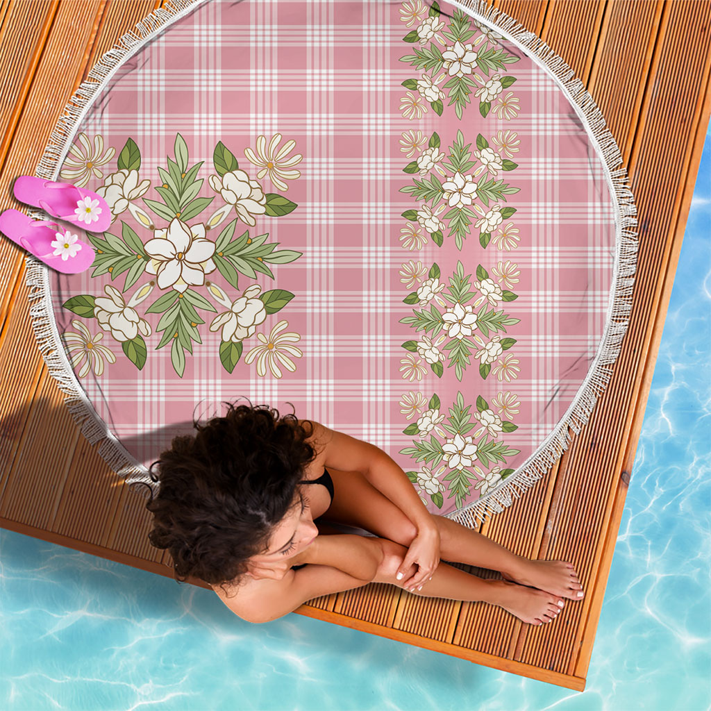 Akala Hamele Hawai'i Palaka Squares Maile Leaf Beach Blanket Flowers Hawaiian Quilt Patterns LT9 - Polynesian Pride