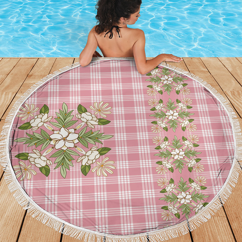 Akala Hamele Hawai'i Palaka Squares Maile Leaf Beach Blanket Flowers Hawaiian Quilt Patterns LT9 - Polynesian Pride