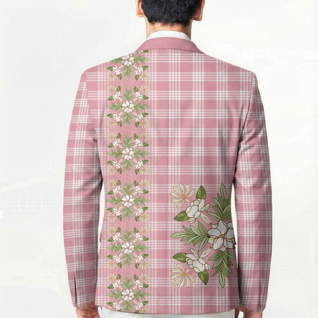Akala Hamele Hawai'i Palaka Squares Maile Leaf Blazer Flowers Hawaiian Quilt Patterns LT9 - Polynesian Pride