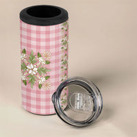 Akala Hamele Hawai'i Palaka Squares Maile Leaf 4 in 1 Can Cooler Tumbler Flowers Hawaiian Quilt Patterns LT9 - Polynesian Pride