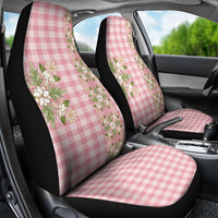Akala Hamele Hawai'i Palaka Squares Maile Leaf Car Seat Cover Flowers Hawaiian Quilt Patterns LT9 - Polynesian Pride