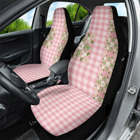 Akala Hamele Hawai'i Palaka Squares Maile Leaf Car Seat Cover Flowers Hawaiian Quilt Patterns LT9 - Polynesian Pride