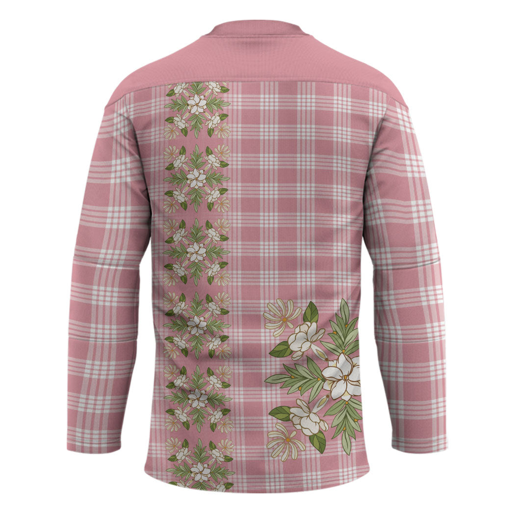 Akala Hamele Hawai'i Palaka Squares Maile Leaf Hockey Jersey Flowers Hawaiian Quilt Patterns LT9 - Polynesian Pride