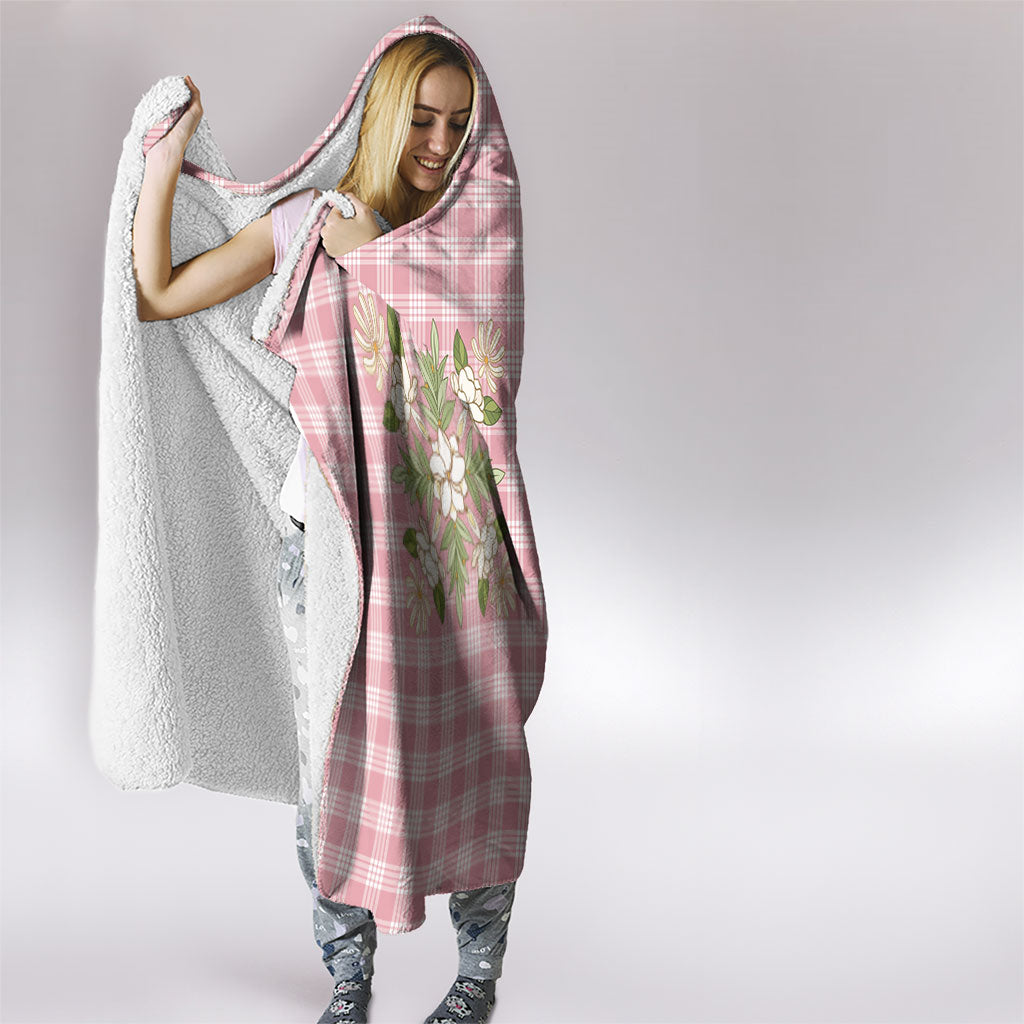 Akala Hamele Hawai'i Palaka Squares Maile Leaf Hooded Blanket Flowers Hawaiian Quilt Patterns LT9 - Polynesian Pride