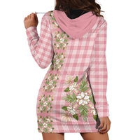 Akala Hamele Hawai'i Palaka Squares Maile Leaf Hoodie Dress Flowers Hawaiian Quilt Patterns LT9 - Polynesian Pride