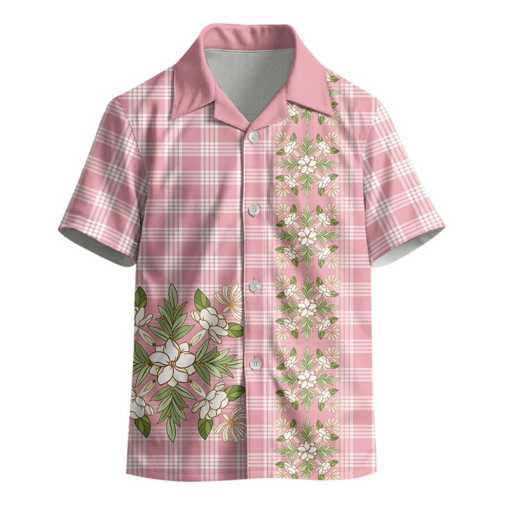 Akala Hamele Hawai'i Palaka Squares Maile Leaf Kid Hawaiian Shirt Flowers Hawaiian Quilt Patterns LT9 - Polynesian Pride