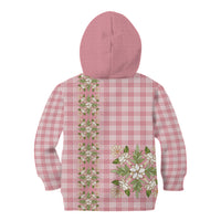 Akala Hamele Hawai'i Palaka Squares Maile Leaf Kid Hoodie Flowers Hawaiian Quilt Patterns LT9 - Polynesian Pride