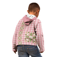 Akala Hamele Hawai'i Palaka Squares Maile Leaf Kid Hoodie Flowers Hawaiian Quilt Patterns LT9 - Polynesian Pride