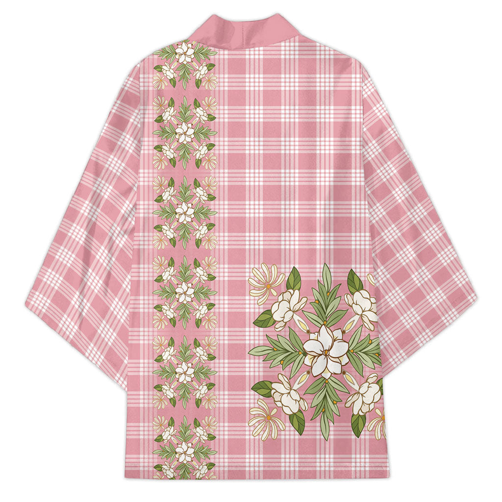 Akala Hamele Hawai'i Palaka Squares Maile Leaf Kimono Flowers Hawaiian Quilt Patterns LT9 - Polynesian Pride