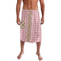Akala Hamele Hawai'i Palaka Squares Maile Leaf Lavalava Flowers Hawaiian Quilt Patterns LT9 Dusty Rose - Polynesian Pride
