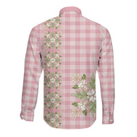 Akala Hamele Hawai'i Palaka Squares Maile Leaf Long Sleeve Button Shirt Flowers Hawaiian Quilt Patterns LT9 - Polynesian Pride