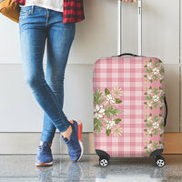 Akala Hamele Hawai'i Palaka Squares Maile Leaf Luggage Cover Flowers Hawaiian Quilt Patterns LT9 - Polynesian Pride