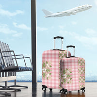 Akala Hamele Hawai'i Palaka Squares Maile Leaf Luggage Cover Flowers Hawaiian Quilt Patterns LT9 - Polynesian Pride