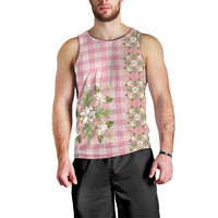 Akala Hamele Hawai'i Palaka Squares Maile Leaf Men Tank Top Flowers Hawaiian Quilt Patterns LT9 - Polynesian Pride