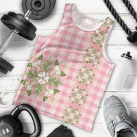 Akala Hamele Hawai'i Palaka Squares Maile Leaf Men Tank Top Flowers Hawaiian Quilt Patterns LT9 - Polynesian Pride