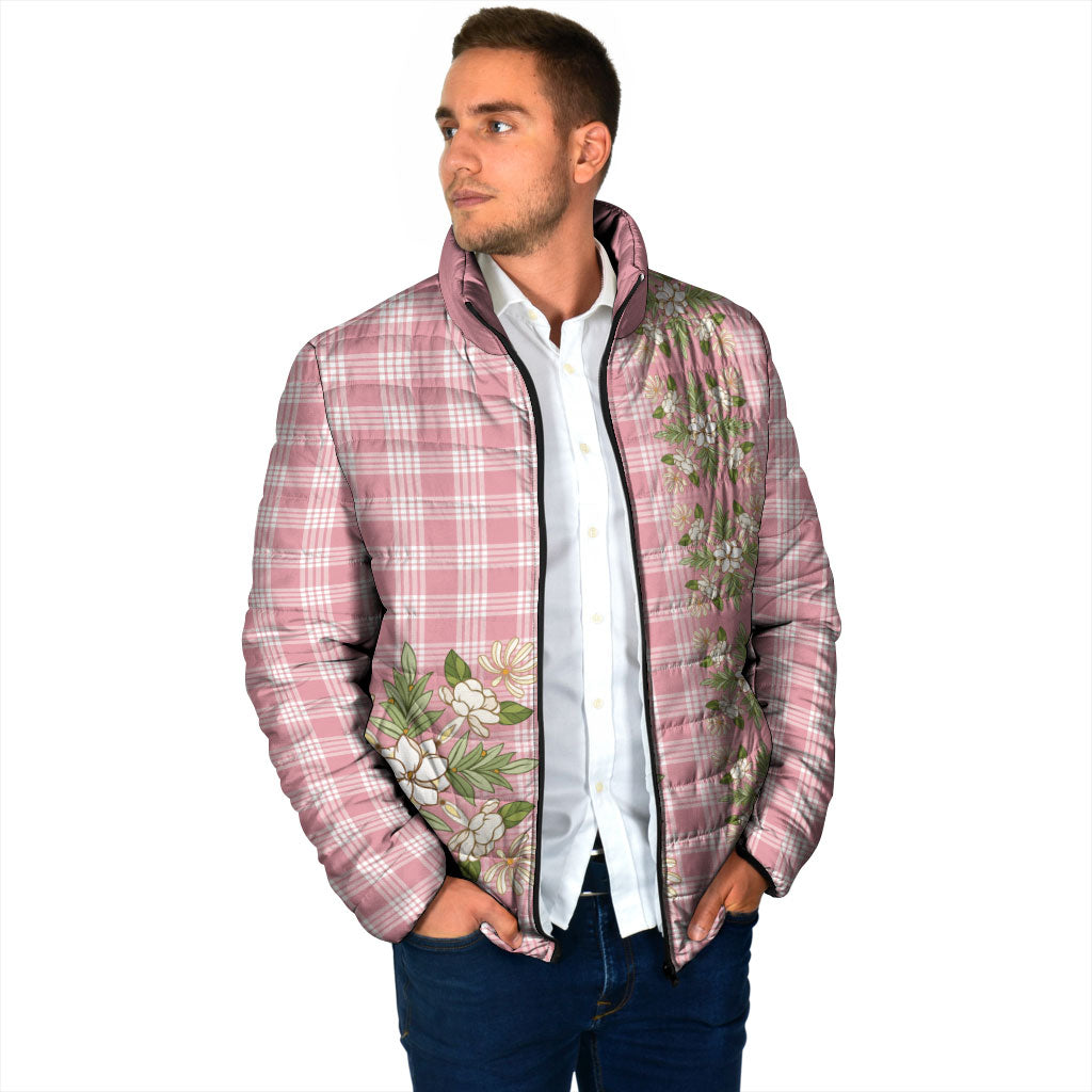 Akala Hamele Hawai'i Palaka Squares Maile Leaf Padded Jacket Flowers Hawaiian Quilt Patterns LT9 - Polynesian Pride