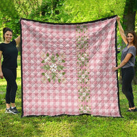 Akala Hamele Hawai'i Palaka Squares Maile Leaf Quilt Flowers Hawaiian Quilt Patterns LT9 - Polynesian Pride