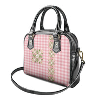 Akala Hamele Hawai'i Palaka Squares Maile Leaf Shoulder Handbag Flowers Hawaiian Quilt Patterns LT9 - Polynesian Pride