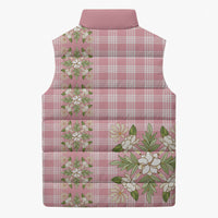 Akala Hamele Hawai'i Palaka Squares Maile Leaf Sleeveless Puffer Jacket Flowers Hawaiian Quilt Patterns LT9 - Polynesian Pride