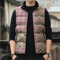 Akala Hamele Hawai'i Palaka Squares Maile Leaf Sleeveless Puffer Jacket Flowers Hawaiian Quilt Patterns LT9 - Polynesian Pride