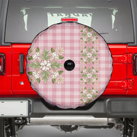 Akala Hamele Hawai'i Palaka Squares Maile Leaf Spare Tire Cover Flowers Hawaiian Quilt Patterns LT9 - Polynesian Pride