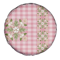 Akala Hamele Hawai'i Palaka Squares Maile Leaf Spare Tire Cover Flowers Hawaiian Quilt Patterns LT9 - Polynesian Pride