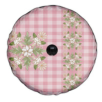 Akala Hamele Hawai'i Palaka Squares Maile Leaf Spare Tire Cover Flowers Hawaiian Quilt Patterns LT9 - Polynesian Pride