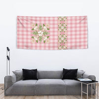 Akala Hamele Hawai'i Palaka Squares Maile Leaf Tapestry Flowers Hawaiian Quilt Patterns LT9 - Polynesian Pride