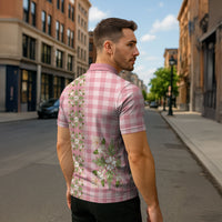 Akala Hamele Hawai'i Palaka Squares Maile Leaf Zipper Polo Shirt Flowers Hawaiian Quilt Patterns LT9 - Polynesian Pride