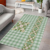 Liko Kukui Hawai'i Palaka Squares Maile Leaf Area Rug Flowers Hawaiian Quilt Patterns LT9 - Polynesian Pride