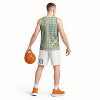 Liko Kukui Hawai'i Palaka Squares Maile Leaf Basketball Jersey Flowers Hawaiian Quilt Patterns LT9 - Polynesian Pride